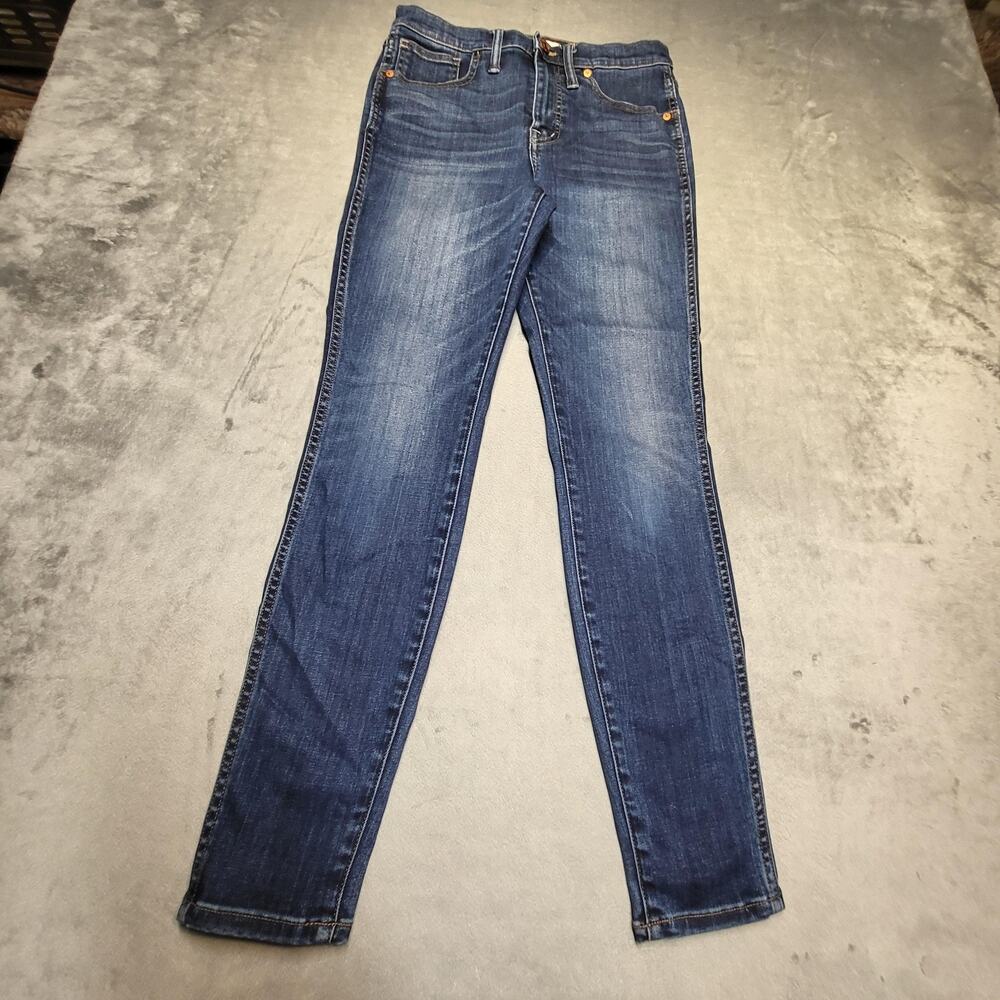 Madewell Jeans Womens 27 Blue Skinny High Rise Medium Wash Slim Fit 5-Pocket